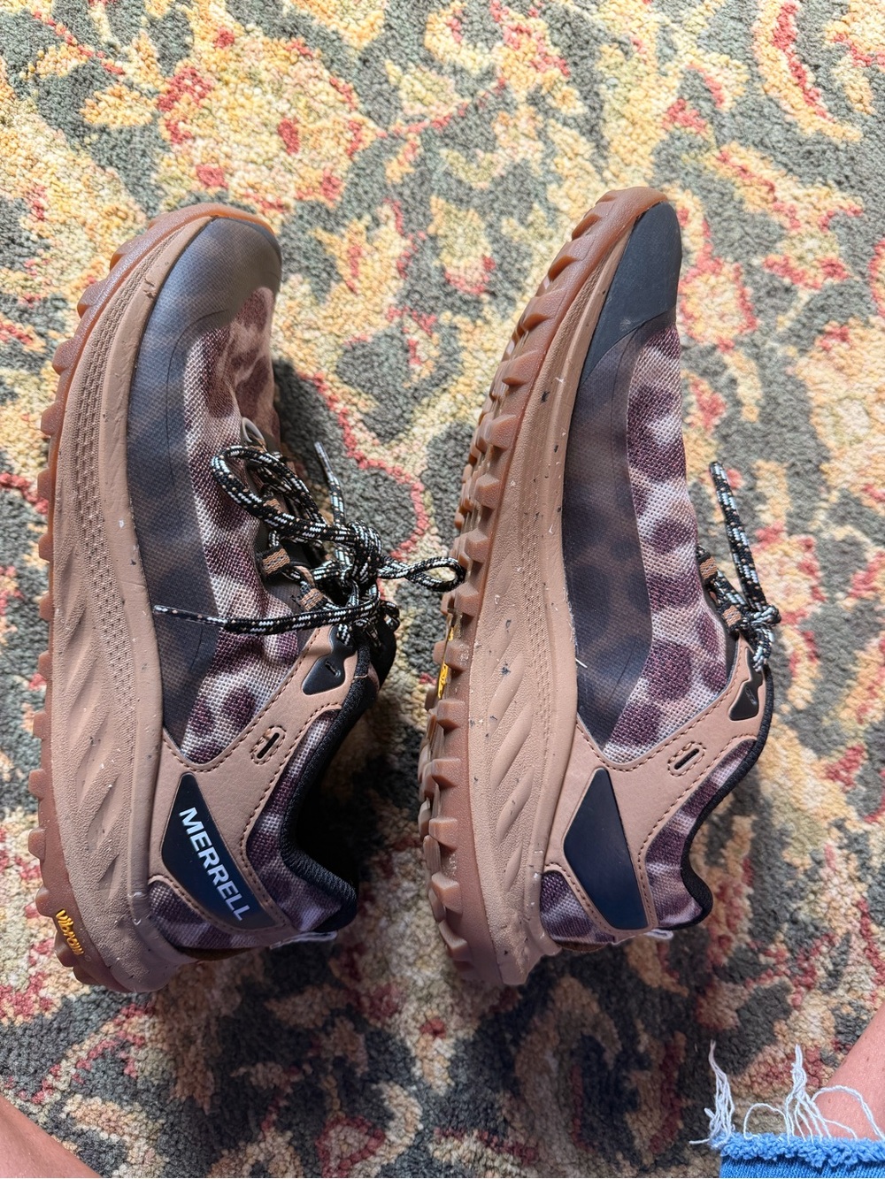 Merrell Women's tan and black leopard Athletic Shoes - Picture 4 of 7